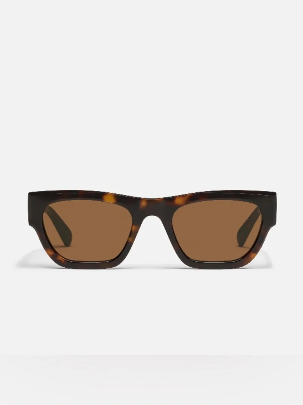 Quay Australia Tortoiseshell Brown Rectangular Sunglasses STYLE:Nice Try